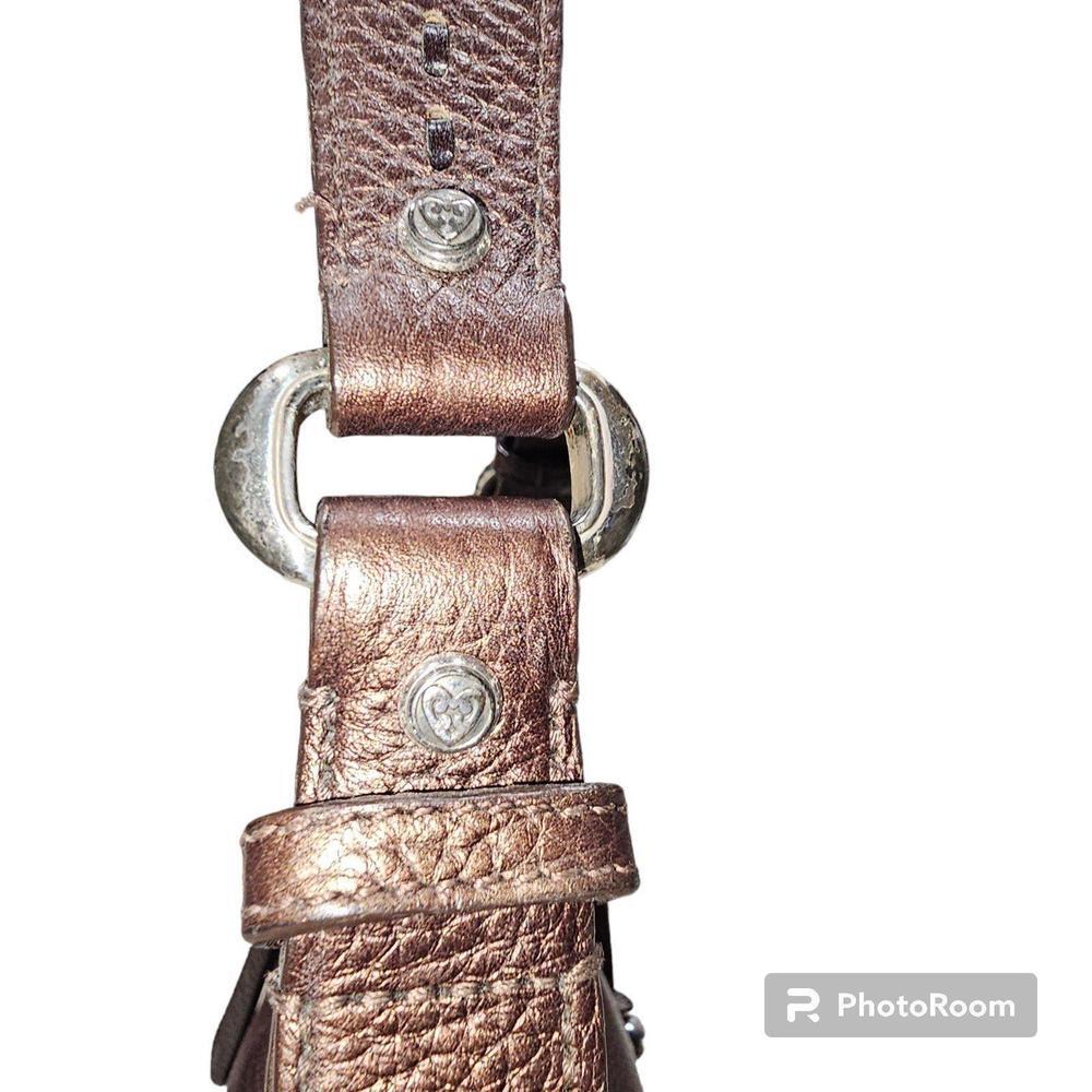 Brighton Nikki Masterpiece Bronze Leather Embellished Leather Hobo Shoulder Bag - Picture 10 of 16